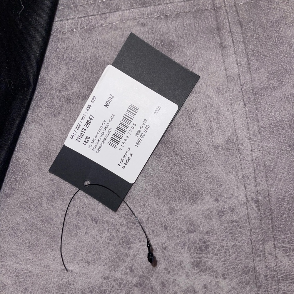 NWT Saint Laurent Kate Supple/Reversible Suede Chain Bag - Picture 4 of 4